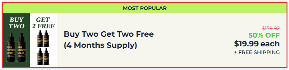 halo grow hair spray package 2